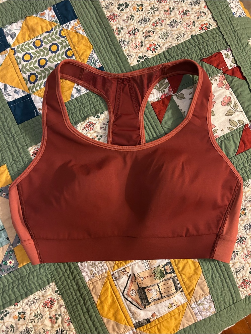 Athleta Rust Racerback High-Support Sports Bra - Picture 3 of 5